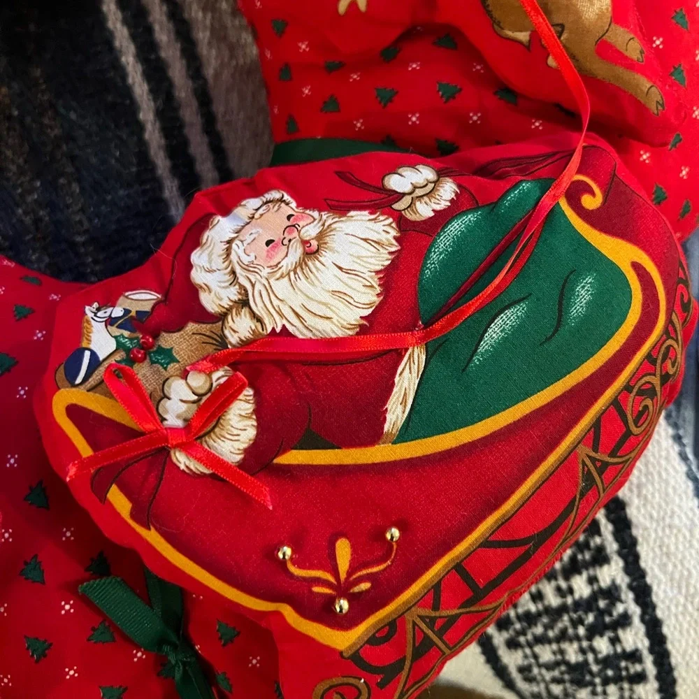 Fabric Christmas wreath
